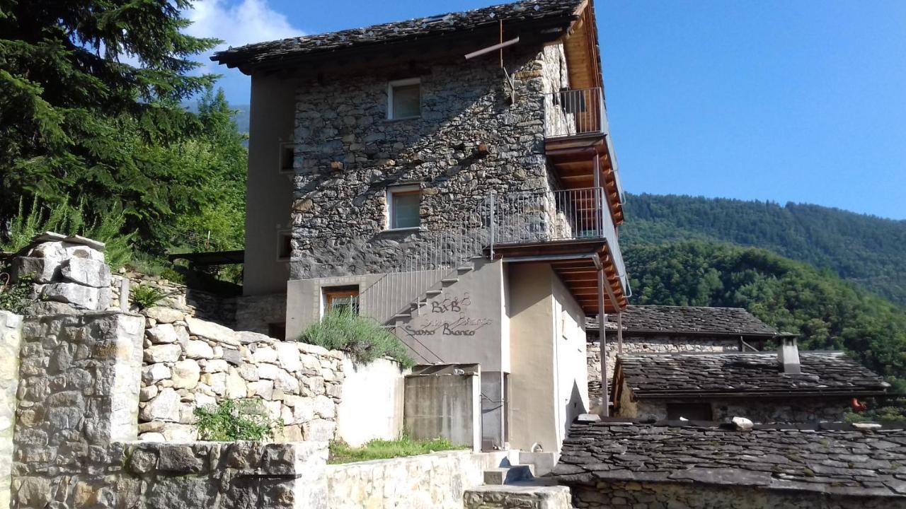 Prata Camportaccio B&B Sasso Bianco المظهر الخارجي الصورة